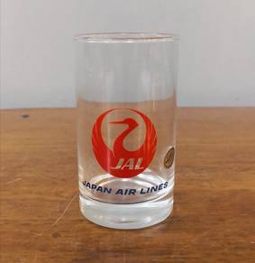 Japan Airlines glass cup