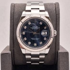 Pre Owned Jul 2019 Rolex Datejust 41 Blue 126334
