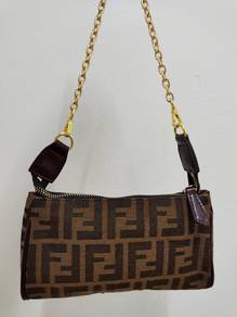 FENDI Zucca Pouch Handbag