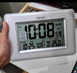 Seiko Alarm Table Wall Clock Calenders Thermometer