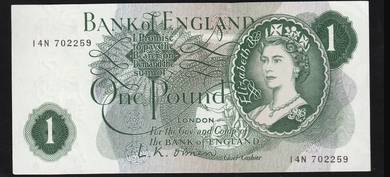 Great Britain 1 Pound 1960 Pick P-374a