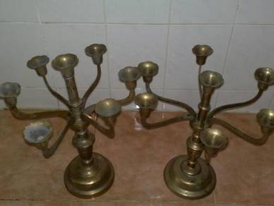 3501 antique brass candle holder lilin tembaga 2