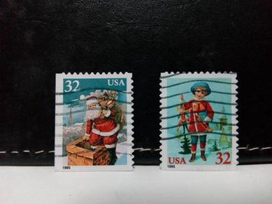 1995 USA Stamp, Christmas, Santa Claus