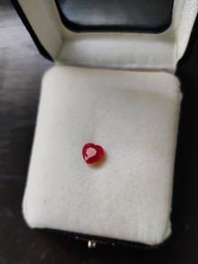 1.50ct natural Burma Ruby Heart Shape Gemstone