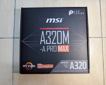 MSI A320M-A PRO MAX AMD AM4 Micro-ATX Motherboard