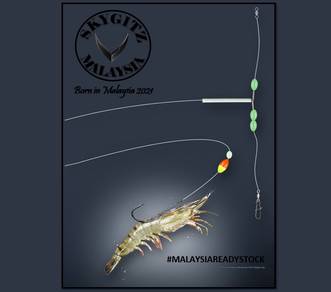 SKYGITZ MALAYSIA PERAMBUT LIVE SHRIMP Hook