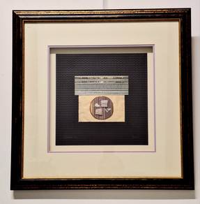 Fortune I(Black) Abstract Mixed Media by Joy Broe