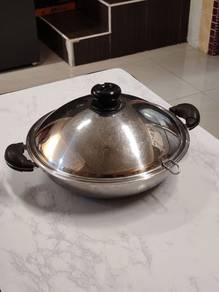 Premium Multi-Ply Stainless Steel Wok with Lid