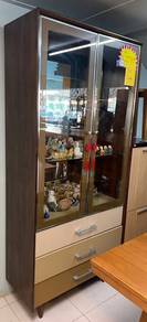 Solid wood display cabinet for display clearance