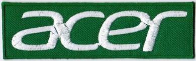 Acer GREEN Badge Iron On Embroidered Patch