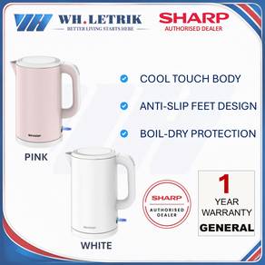[COLD TOUCH BODY] Sharp 1.7L Jug Kettle
