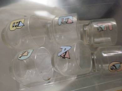 A - F 玻璃杯 glass cup (ie 6 隻 pieces)