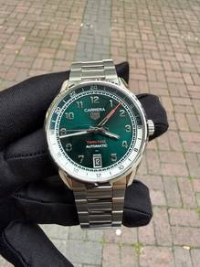 Tag Heuer Carrera Twin Time 41mm Green