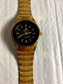 Excel Quartz Black Dial Watch