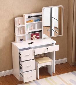 Dressing make up TABLE mirror drawer cosmetic 7