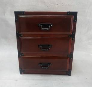 Japanese Wooden Sewing Box Vintage Haribako Chest