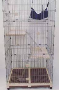 Metallic Cat Cage Sangkar Kucing Extra Tall Large