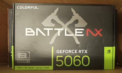 GPU 5060 8GB / RaM DDR5 CL38 6000MHZ 16x2gb BLACK