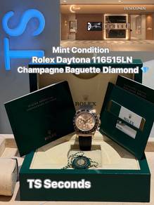 Rolex Daytona 116515LN Everose Baguette Diamond