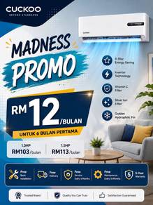 Promosi Aircond Bulanan Ansuran AC159