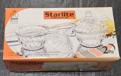 Starlite Glass Candy Set (2 Pieces with Box)