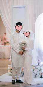 Preloved Nikah Dress & Baju Melayu (1 set)