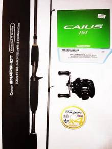 Quantum snapshot rod combo shimano caius