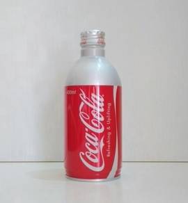 Coke Caca-Cola Japan 400ml Aluminium Bottle