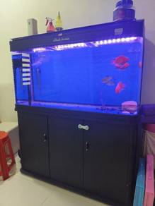 CURVE FISH AQUARIUM 120CM With Cabinet