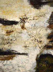 Organic Depths – Textured Abstract Oil Painting