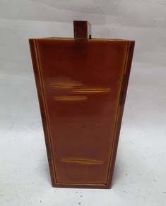 Japan vintage Ikebana flower vase Syunkeinuri lacq