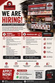 Admin / Live Host & General Worker (Full Time)
