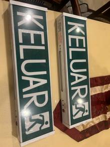 2x "KELUAR" Emergency Exit Sign Lights
