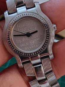 Original Credit suisse lady silver dial watch