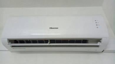 Recond Air Cond Hisense 1.0hp Aircond Refurbish