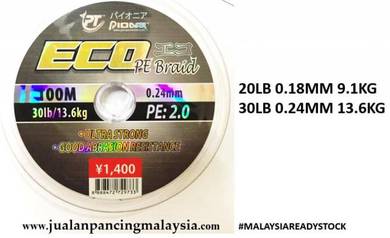 Pioneer eco pe braide line 100m