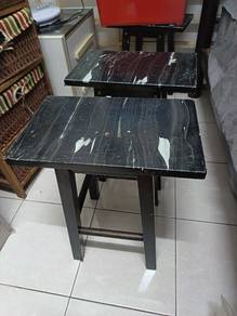 Kerusi Kayu Solid dan Ottoman