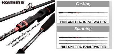 Malaysia kastking max steel 24 ton carbon sic rod