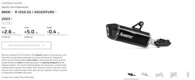 Exhaust Akrapovic SLIP ON Titanium - GS/GSA 1250