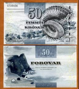 Faeroe Islands 50 Kronur 2001 - Pick P24  unc