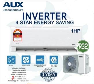 AUX air cond 2.5 HP Inverter free install (NEW)