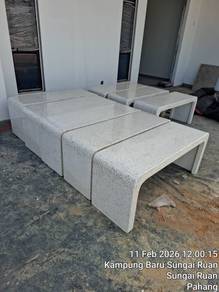 kerusi batu terazzo 4 kaki