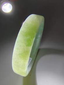 59.90mm Icy Light Green Jadeite Jade Bangle