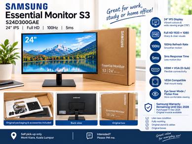 Samsung 24” Monitor - Hardly used