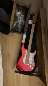 Kayzen Electric Guitar (Red) with amp