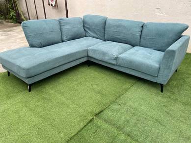 YE46 Kerusi 8 Feet 3 Seater L Shape Sofa Fabric