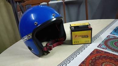helmet dgn bateri untuk dijual