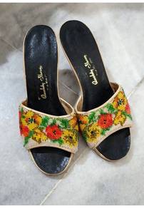 Vintage Peranakan-Style Beaded Nyonya Sandals