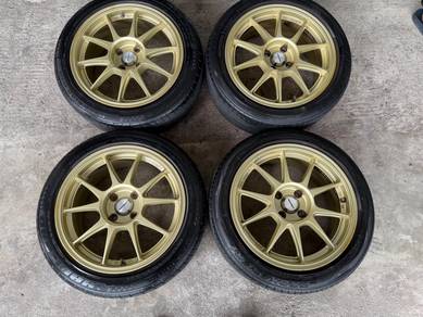 Rim tc105 light gold 16 inch tayar 70% alza myvi