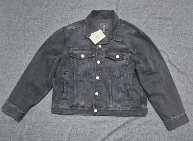 H&M black denim jacket